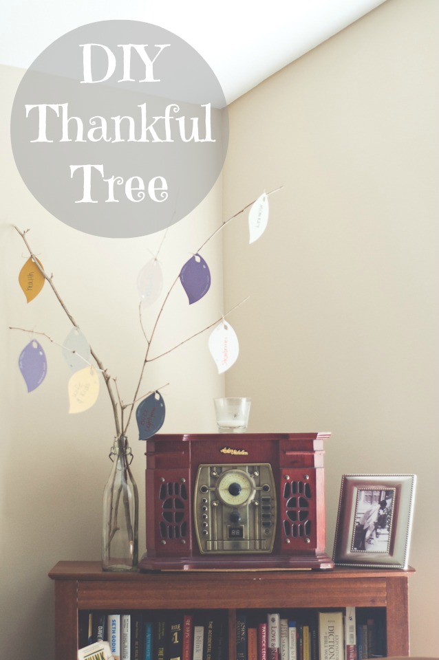 DIY thankful tree, paint sample thankful tree, paint sample ideas