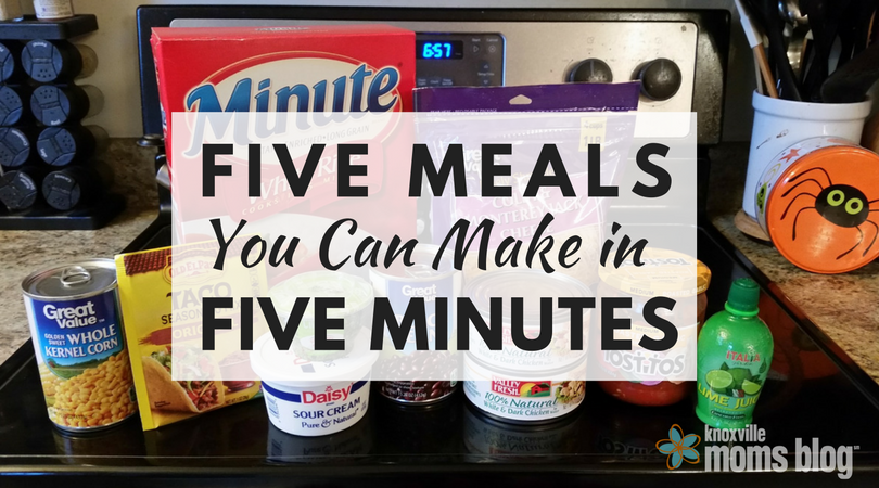 Five Meals You Can Make in Five Minutes