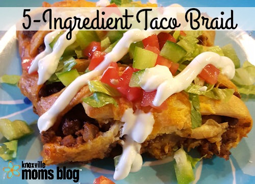 5-Ingredient Taco Braid - Quick & Easy Recipe #recipe #taco #braid #maindish #quickrecipe #easyrecipe
