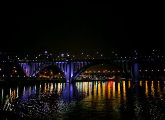 Henley Bridge at Night