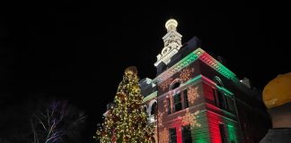 Sevier County Courthouse Light the Tree