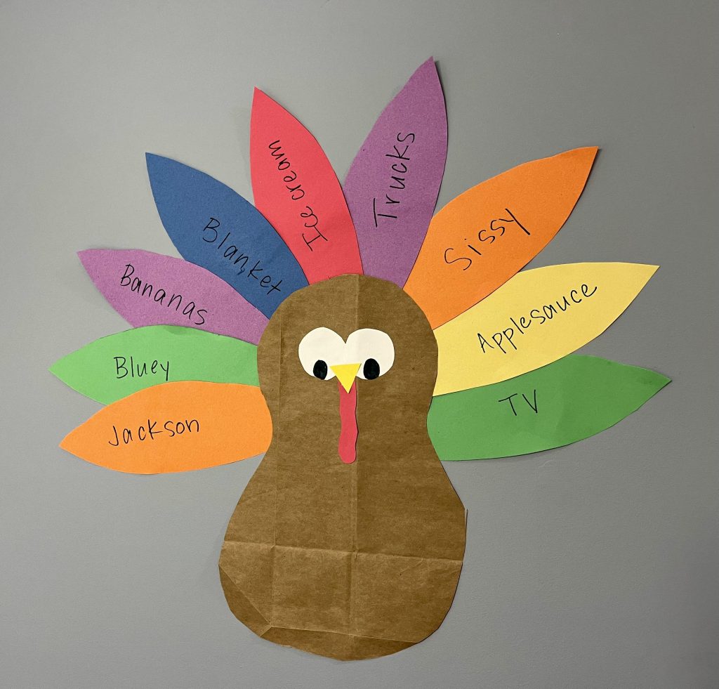 a thankful turkey