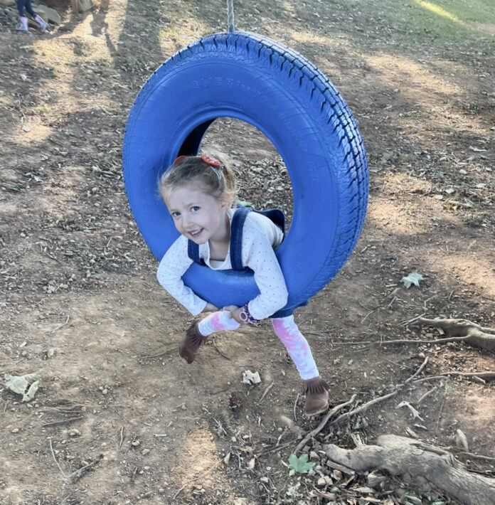 Tire Swing at Deep Well Farm