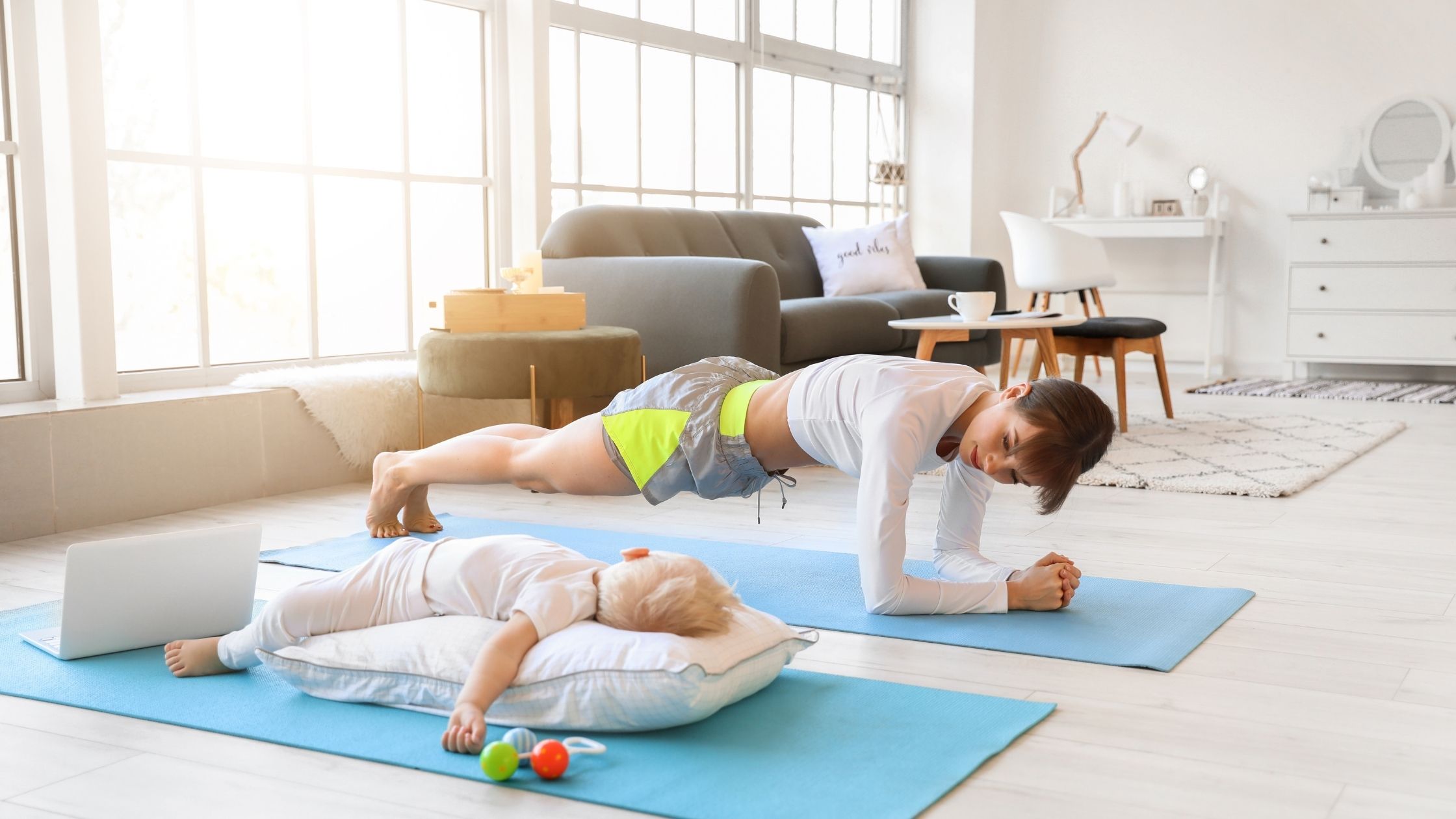 10 At-Home Exercises for Moms. No Equipment? No Problem!