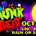 trunk or treat Road Sign