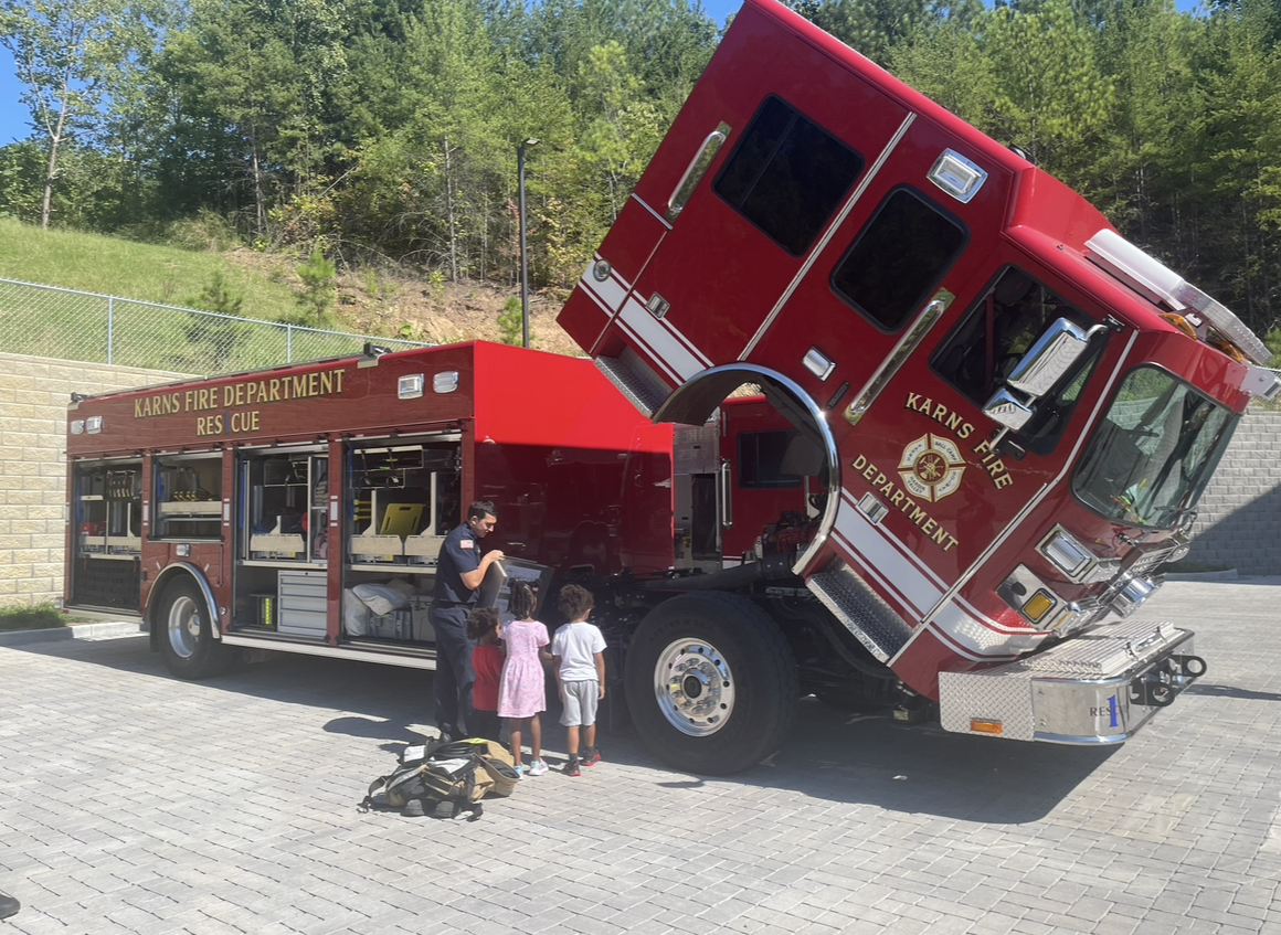 Family Fire Station Visit